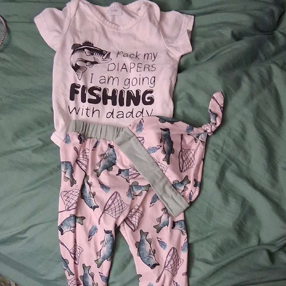 Baby Fishing Outfit Set